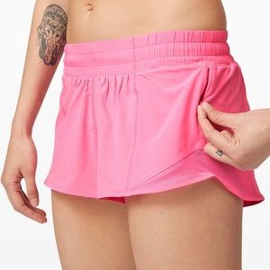 lululemon hotty hots pink size 2 2.5"